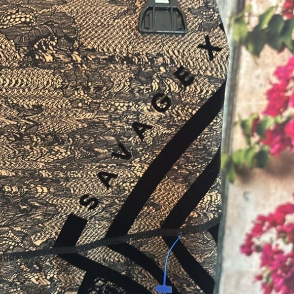 Savage X Fenty Rihanna black and nude leggings, size XL, excellent condition - Picture 3 of 11